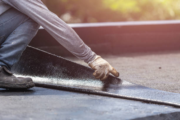 Professional Waterproofing technician working in Plainfield, OH